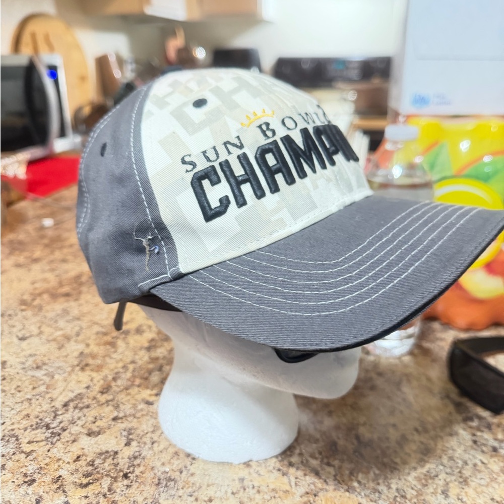 Sun Bowl Champion Gray and White Cap
